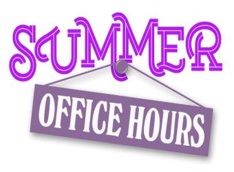 Summer Office Hours